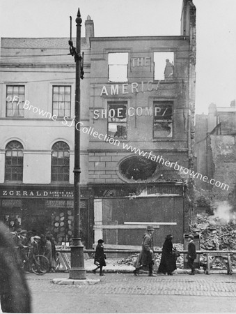 BURNED BUILDINGS FITZGERALDS AND AMERICAN SHOE COMPANY